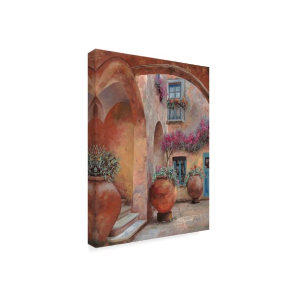 Guido Borelli 'Il Cortile Dell’arco' Canvas Art,24x32